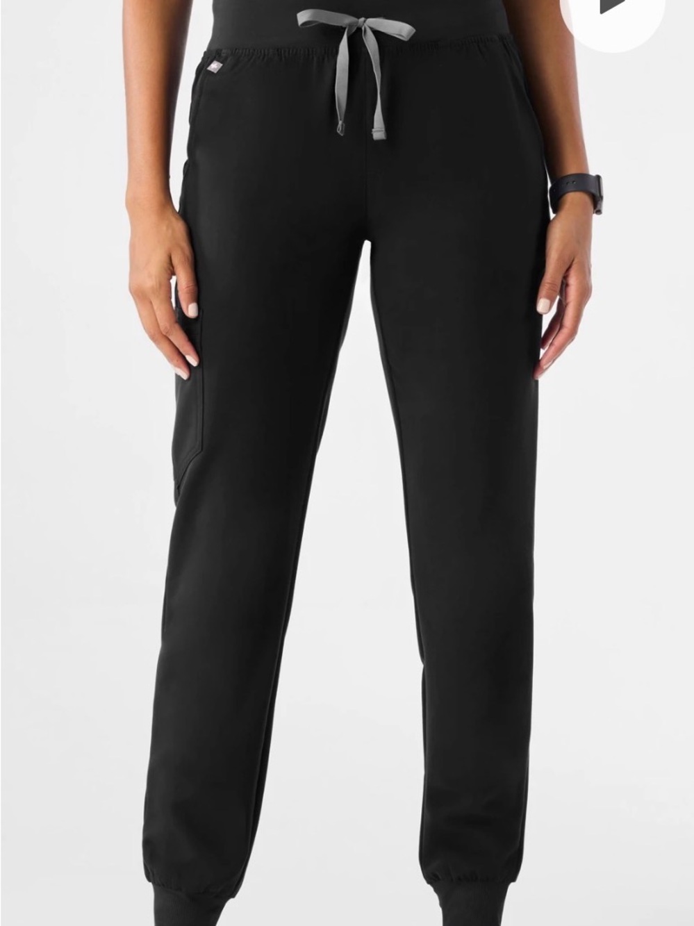 2 pairs of Figs Black Drawstring Jogger Scrub Pants